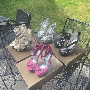 4 pair Bebe shoes
